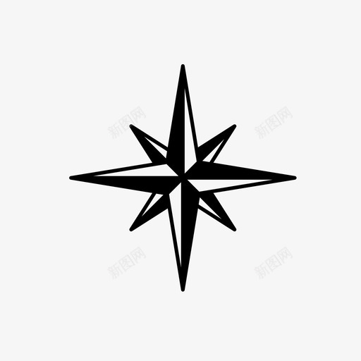 北地图导航图标svg_新图网 https://ixintu.com 位置 北 北导航位置 北箭头 地图 导航 点