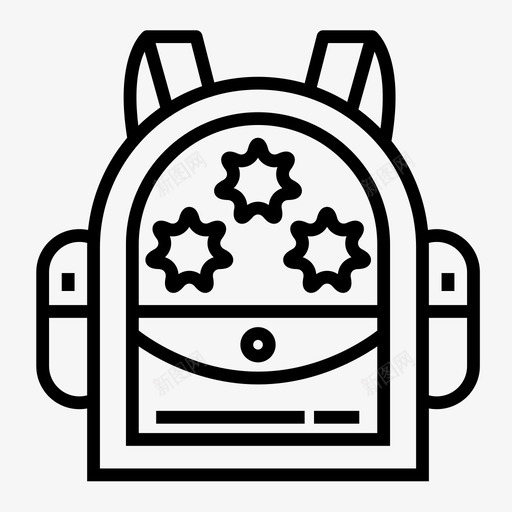 书包背包学校教育图标svg_新图网 https://ixintu.com 书包 学校教育 背包