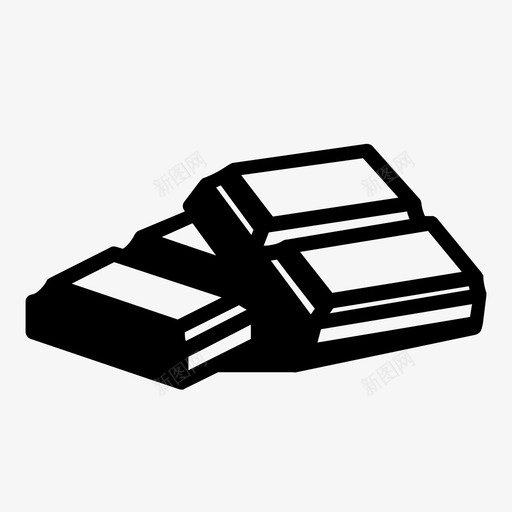 巧克力棒可可黑巧克力图标svg_新图网 https://ixintu.com 可可 巧克力棒 甜的 黑巧克力