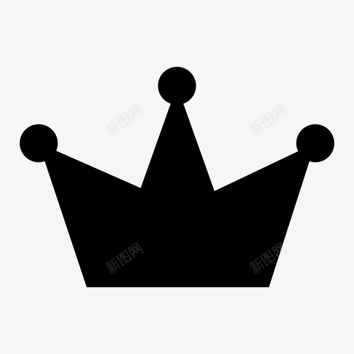 皇冠头饰国王图标svg_新图网 https://ixintu.com 国王 头饰 王后 皇冠 装饰品