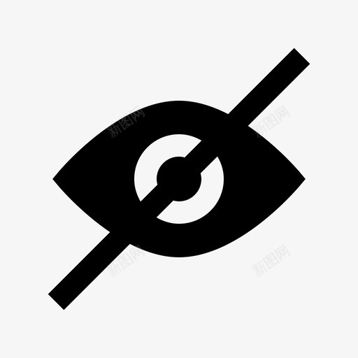 隐藏眼睛界面元素webgrid图标svg_新图网 https://ixintu.com 界面元素webgrid 眼睛 隐藏