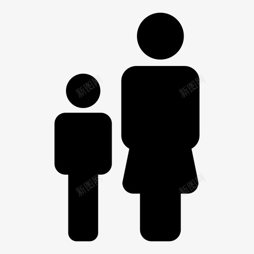 家长孩子家庭图标svg_新图网 https://ixintu.com 孩子 孩子矢量符号02 家庭 家庭图标父亲 家长 快乐 母亲