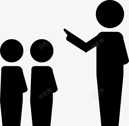 劝告讲课教导图标svg_新图网 https://ixintu.com 劝告 教导 老师 讲课