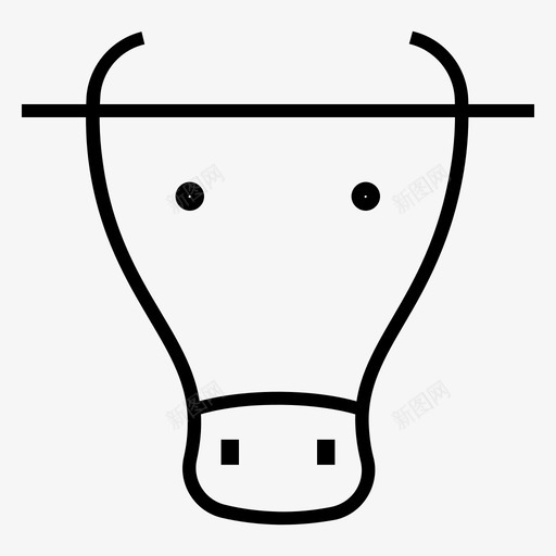 奶牛养殖农业牛图标svg_新图网 https://ixintu.com 养殖2 农业 奶牛养殖 奶牛脸 宠物 牛