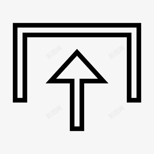 上传增长通知图标svg_新图网 https://ixintu.com 上传 增长 更新 通知
