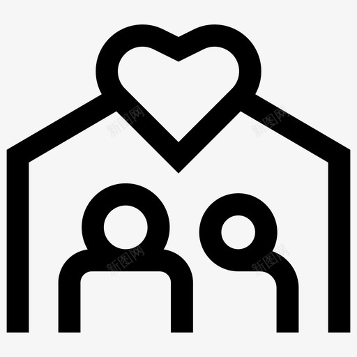 夫妻情侣已婚图标svg_新图网 https://ixintu.com 一起 夫妻 已婚 情侣 汽车旅馆