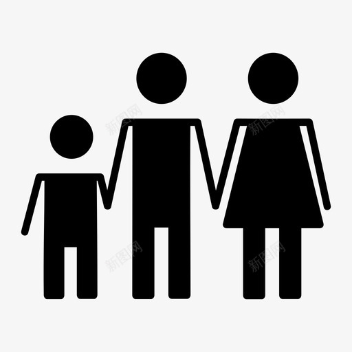 家庭孩子家图标svg_新图网 https://ixintu.com 亲戚 孩子 家 家庭 父母