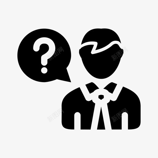 问人问号图标svg_新图网 https://ixintu.com 人 问 问号