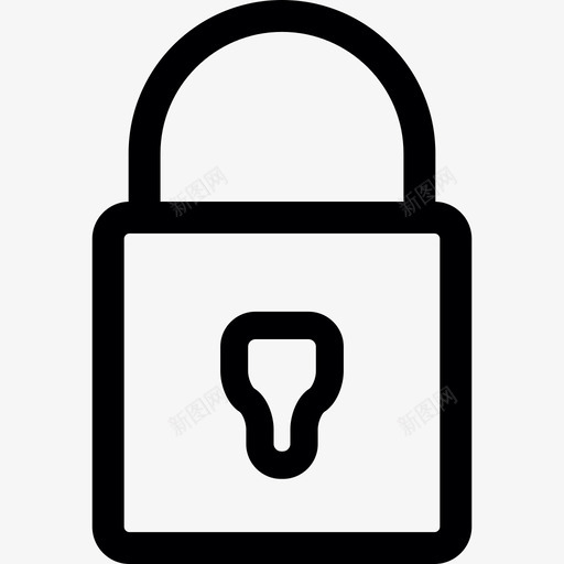 封锁锁安全媒体和技术图标svg_新图网 https://ixintu.com 媒体和技术 安全 封锁锁