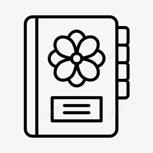 花匠植物学家日记本图标svg_新图网 https://ixintu.com 日记本 植物学家 花匠 花店 苗圃 规划师