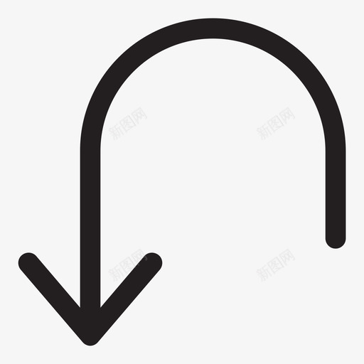 返回箭头箭头字形集合图标svg_新图网 https://ixintu.com 箭头 箭头字形集合 返回