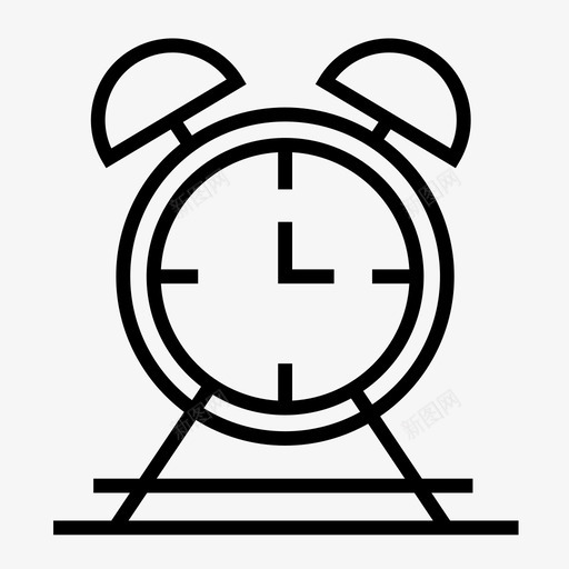 闹钟警报器提醒器图标svg_新图网 https://ixintu.com 办公设备 提醒器 警报器 闹钟