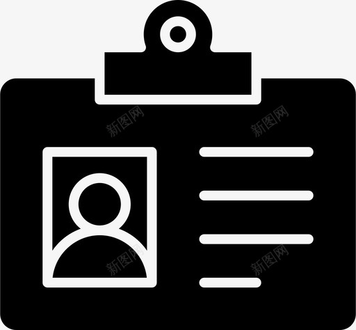 身份证驾照图标svg_新图网 https://ixintu.com 身份证 驾照
