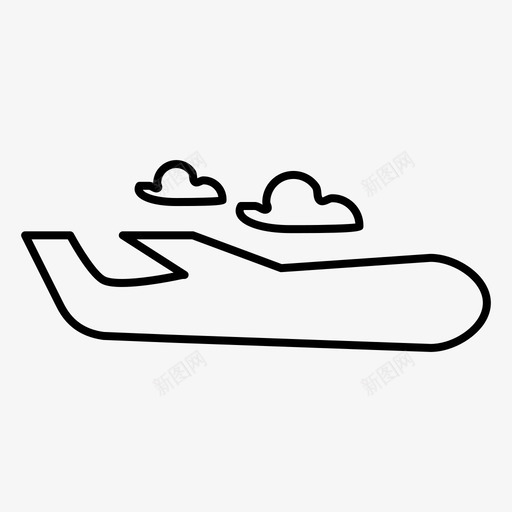 飞机飞行商务图标svg_新图网 https://ixintu.com 商务 飞机 飞行