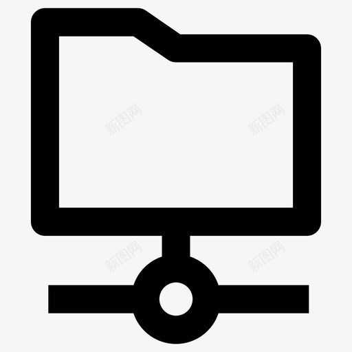 文件夹网络共享图标svg_新图网 https://ixintu.com 共享 文件夹 网络