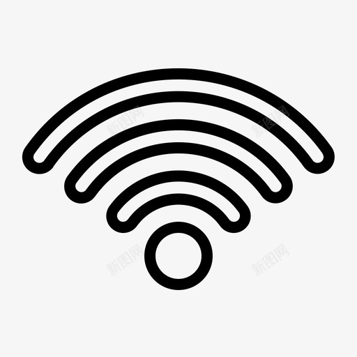 wifi连接软件图标svg_新图网 https://ixintu.com wifi 无线 软件 连接