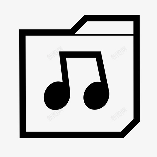音乐itunes收听图标svg_新图网 https://ixintu.com itunes mp3 声音 收听 方形文件夹图标 音乐