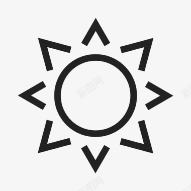 太阳日光阳光图标图标