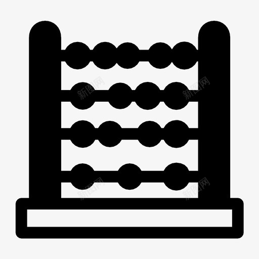 算盘会计计算器图标svg_新图网 https://ixintu.com 会计 学习 玩 算盘 计算器
