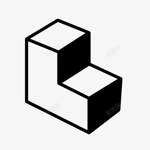 俄罗斯方块三维视图l光束图标svg_新图网 https://ixintu.com l光束 三维视图 俄罗斯方块 几何系列 帅气logo 方向 视点 透视块