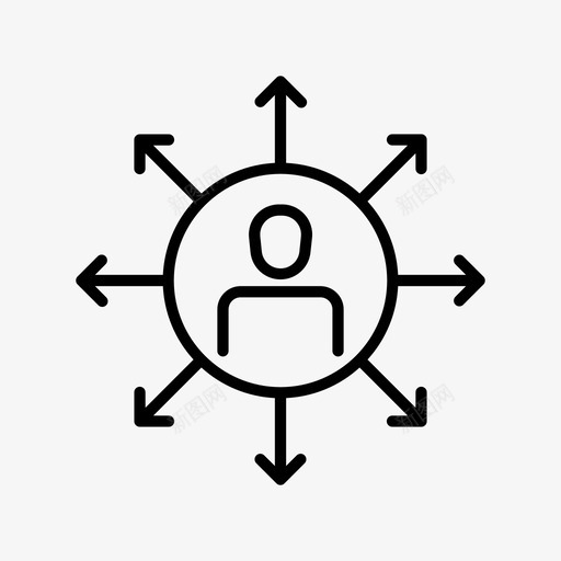 职业业务员工图标svg_新图网 https://ixintu.com 业务 业务细线 员工 扩张 职业