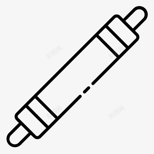擀面杖烘焙面团图标svg_新图网 https://ixintu.com 擀面杖 烘焙 烹饪烘焙 面团