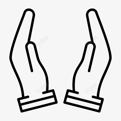 双手护理护理手指图标svg_新图网 https://ixintu.com 双手护理 安全 手指 护理