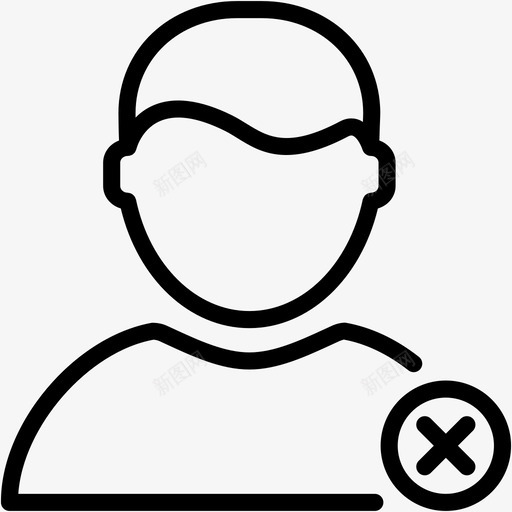 用户删除男人图标svg_新图网 https://ixintu.com 人 用户1 用户删除 男
