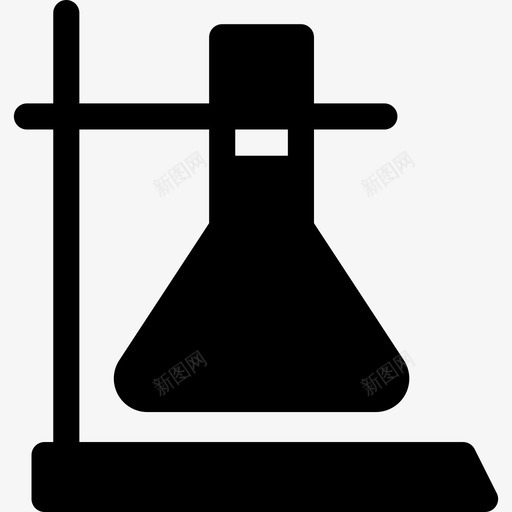 有支撑的烧瓶有教育意义图标svg_新图网 https://ixintu.com 有支撑的烧瓶 有教育意义