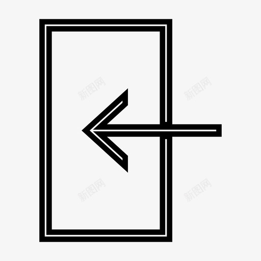 进入门输入图标svg_新图网 https://ixintu.com 登录 输入 进入 退出 门