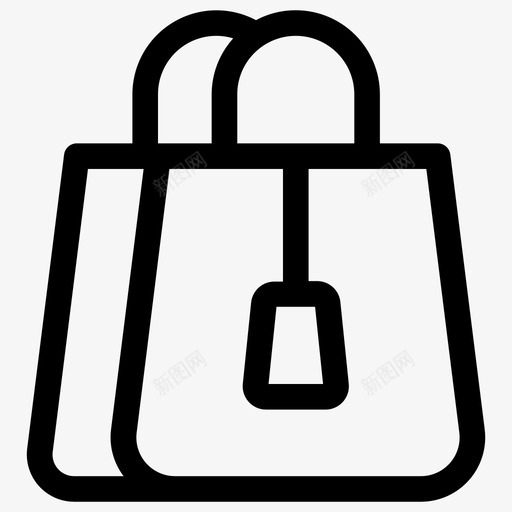 购物袋零售购物商业系列第7卷图标svg_新图网 https://ixintu.com 购物商业系列第7卷 购物袋 零售