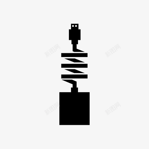 加密狗电缆数据图标svg_新图网 https://ixintu.com usb类型c 加密狗 数据 智能手机 电缆