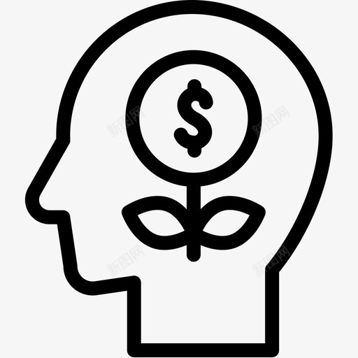 成长头脑人类图标svg_新图网 https://ixintu.com 人类 人类思维线 头脑 思想 思维 思考 成长