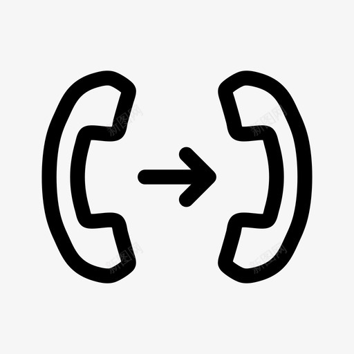 电话转接呼叫呼叫中心图标svg_新图网 https://ixintu.com 冷转接 呼叫 呼叫中心 热转接 电话转接 转接