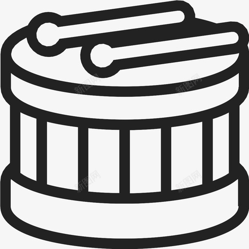 鼓音响爱好图标svg_新图网 https://ixintu.com 爱好 音乐 音响 鼓