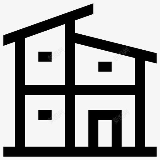 房子住所家图标svg_新图网 https://ixintu.com 住所 家 房子