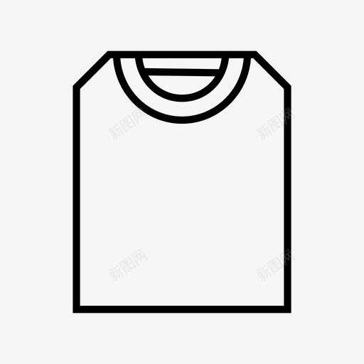 折叠衬衫衣服t恤图标svg_新图网 https://ixintu.com t恤 折叠衬衫 衣服 衣服和衣柜