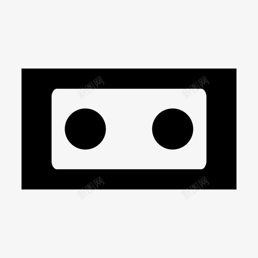 盒式磁带vhs视频图标svg_新图网 https://ixintu.com vhs 盒式磁带 胶卷 视频