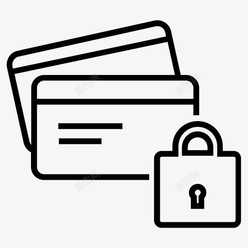 信用卡卡支付卡交易图标svg_新图网 https://ixintu.com 信用卡 借记卡 卡交易 卡支付 安全支付 银行2 锁