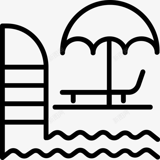 游泳池游泳池梯子游泳池楼梯图标svg_新图网 https://ixintu.com 房地产线图标集 游泳池 游泳池台阶 游泳池梯子 游泳池楼梯