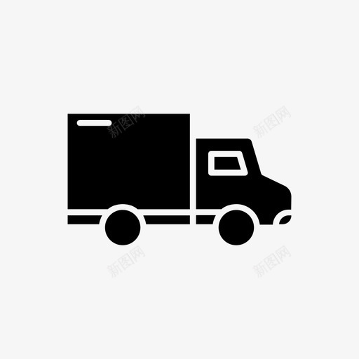 送货车电子商务商店图标svg_新图网 https://ixintu.com 商店 电子商务 车辆 送货车