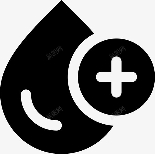 血加滴图标svg_新图网 https://ixintu.com 加 水 滴 生 血