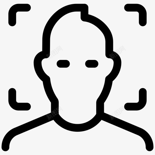 识别面部识别安全线第二卷图标svg_新图网 https://ixintu.com 安全线第二卷 识别 面部识别