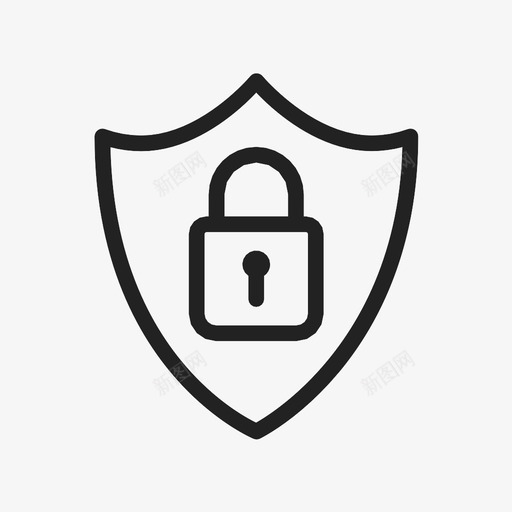 盾牌商业错误图标svg_新图网 https://ixintu.com 商业 盾牌 金融 钱 锁 错误