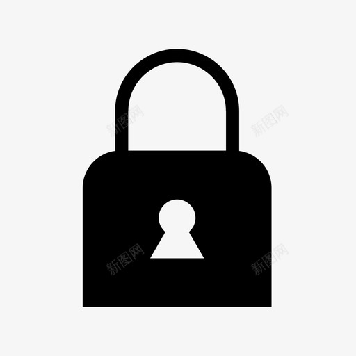 挂锁密码私人图标svg_新图网 https://ixintu.com 保安 保险箱 密码 挂锁 私人