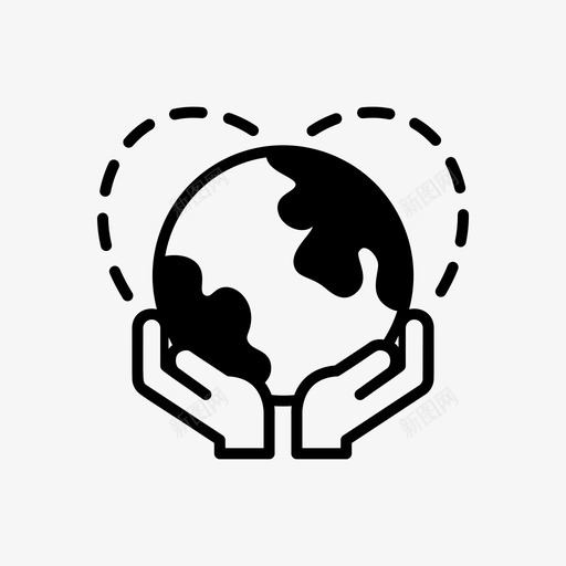 环保地球生命图标svg_新图网 https://ixintu.com 世界 可持续 地球 环保 生命 生态填充图标集 自然