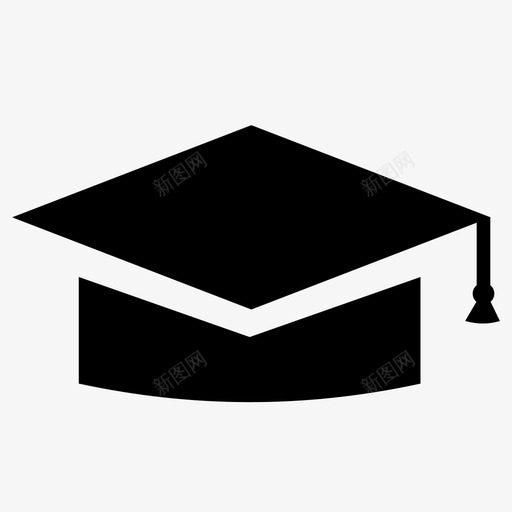 毕业帽帽子灰泥板图标svg_新图网 https://ixintu.com 帽子 毕业帽 灰泥板