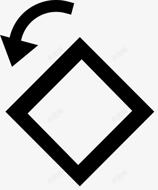 向左旋转箭头旋转图标svg_新图网 https://ixintu.com 向左旋转 工具 旋转 箭头
