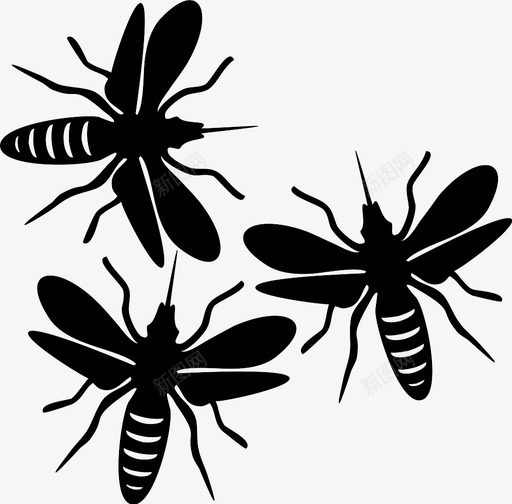 蚊子动物昆虫图标svg_新图网 https://ixintu.com 动物 昆虫 蚊子