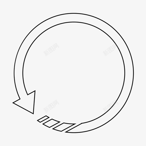 进程缓冲加载图标svg_新图网 https://ixintu.com 加载 等待 缓冲 缓慢 进程